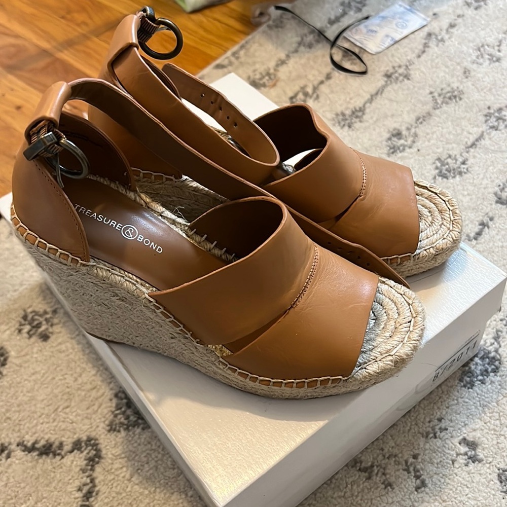 Sannibel Tan wedges